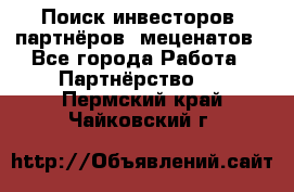 Поиск инвесторов, партнёров, меценатов - Все города Работа » Партнёрство   . Пермский край,Чайковский г.